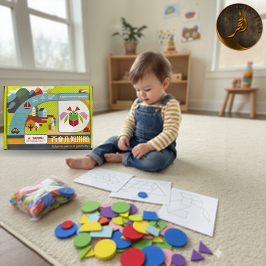 🧩 Geometric Puzzle Toy for Kids | Montessori Shape Matching Game