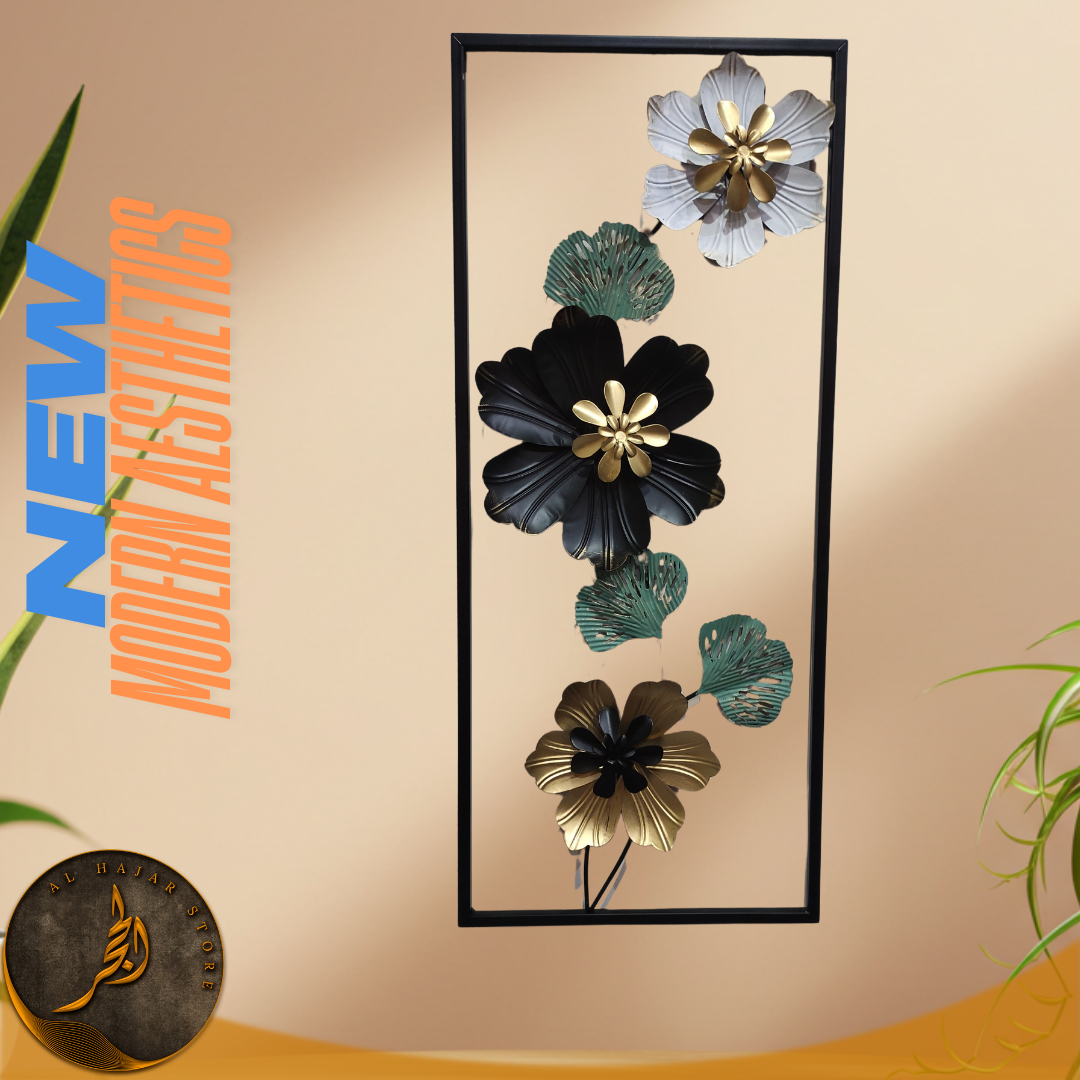 (29x12 Inc) Premium Vertical Metal Flower Frame