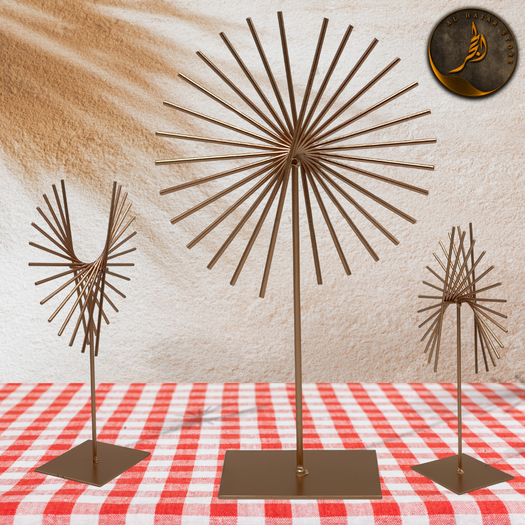 Modern Abstract Line Fan Decoration