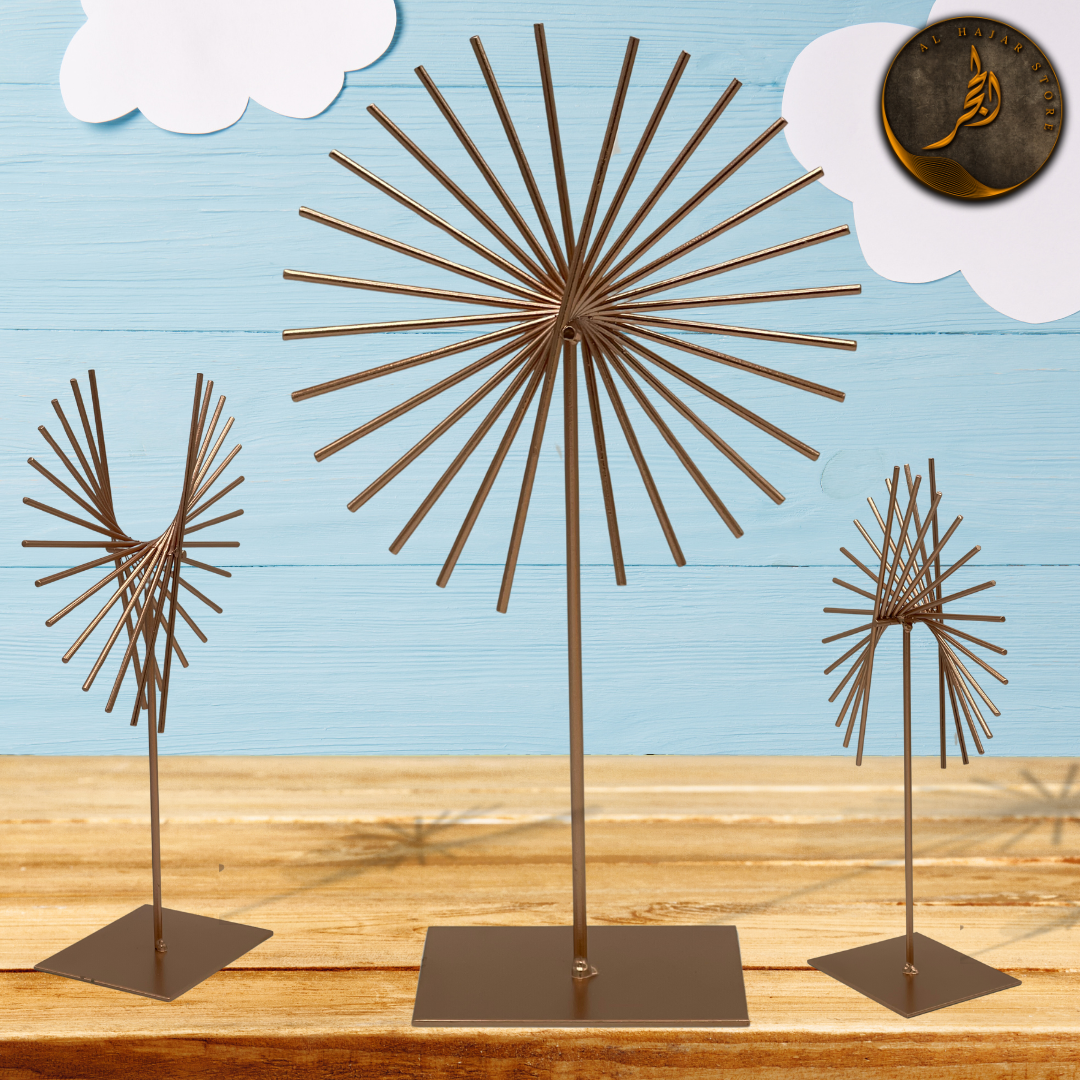 Modern Abstract Line Fan Decoration