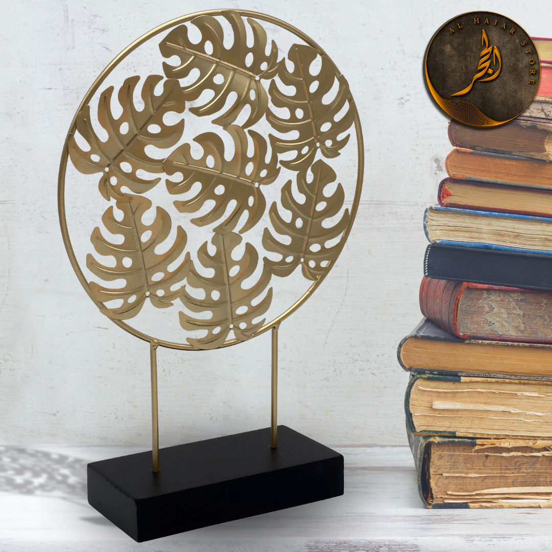 Golden Turtle Leaf Metal Decor
