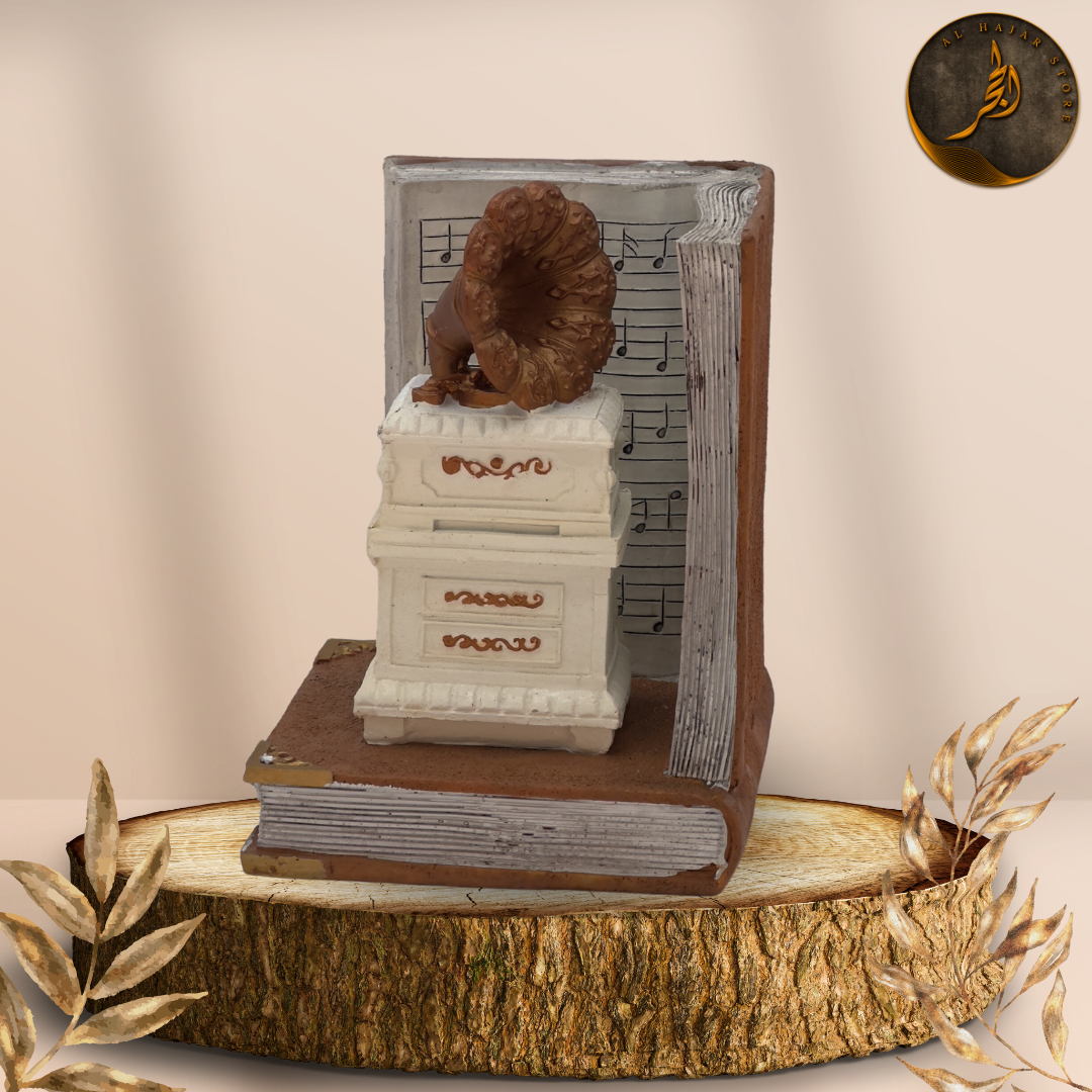 Gramophone Musical Antique Style Book Stopper