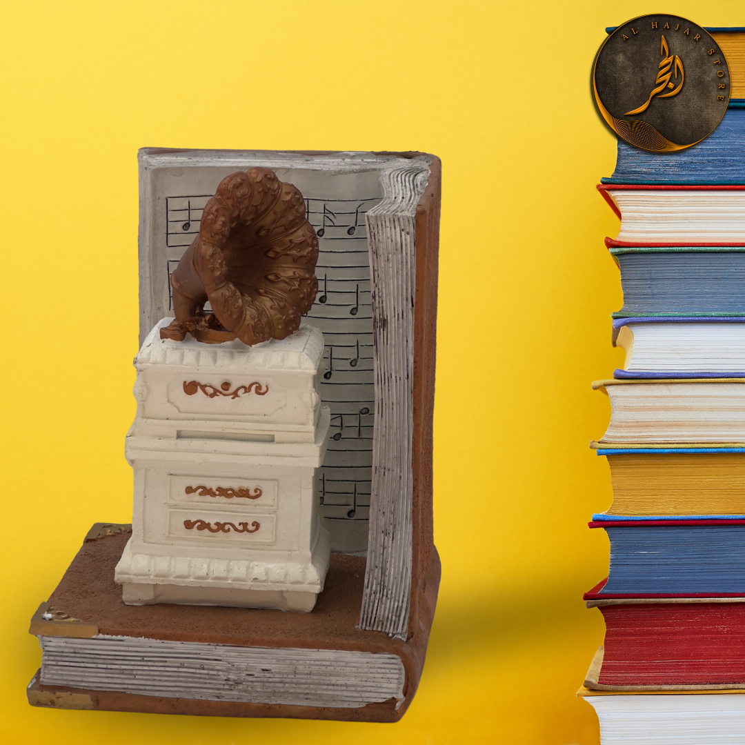 Gramophone Musical Antique Style Book Stopper
