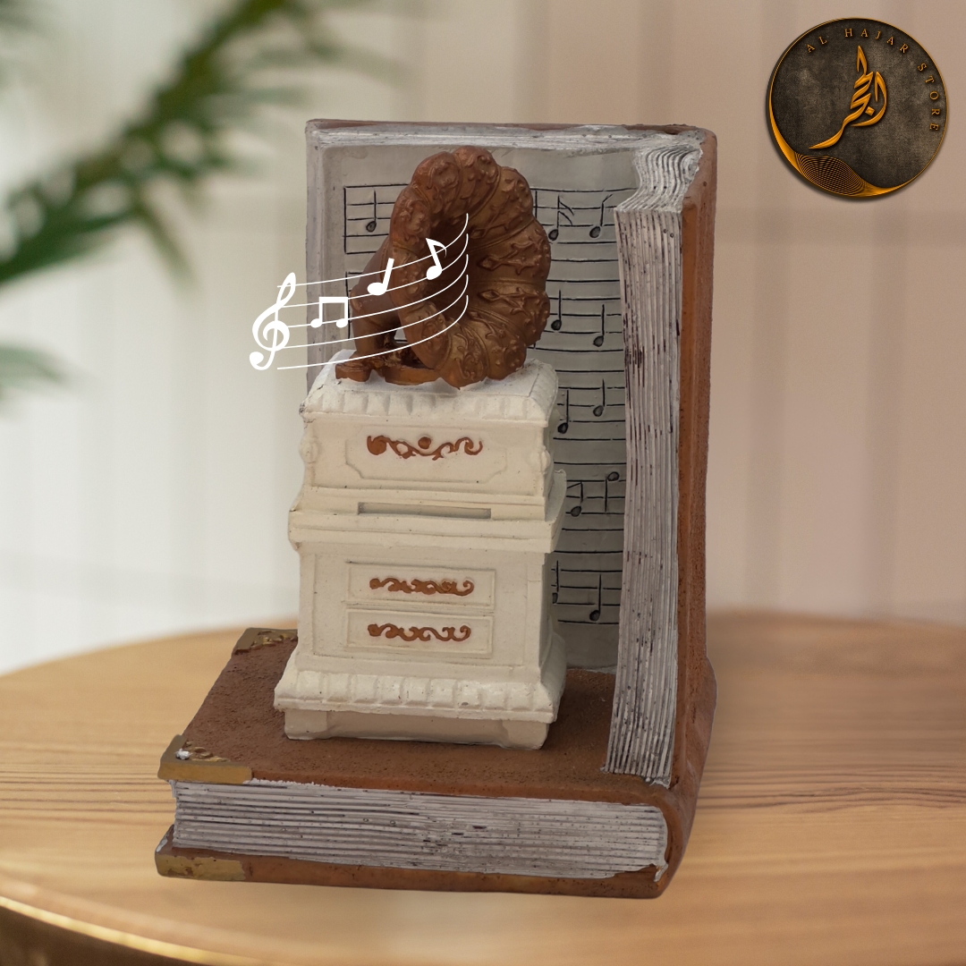 Gramophone Musical Antique Style Book Stopper