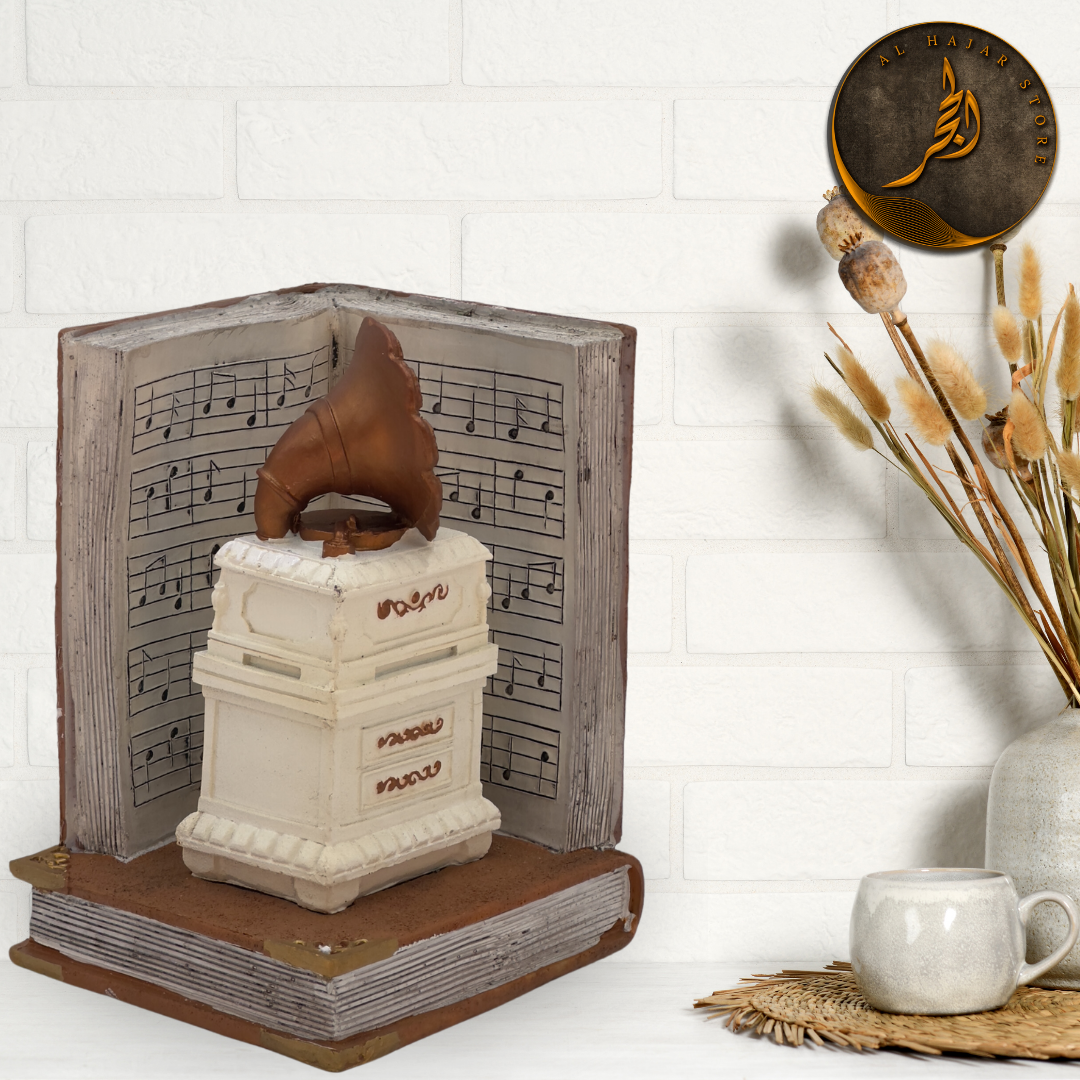 Gramophone Musical Antique Style Book Stopper