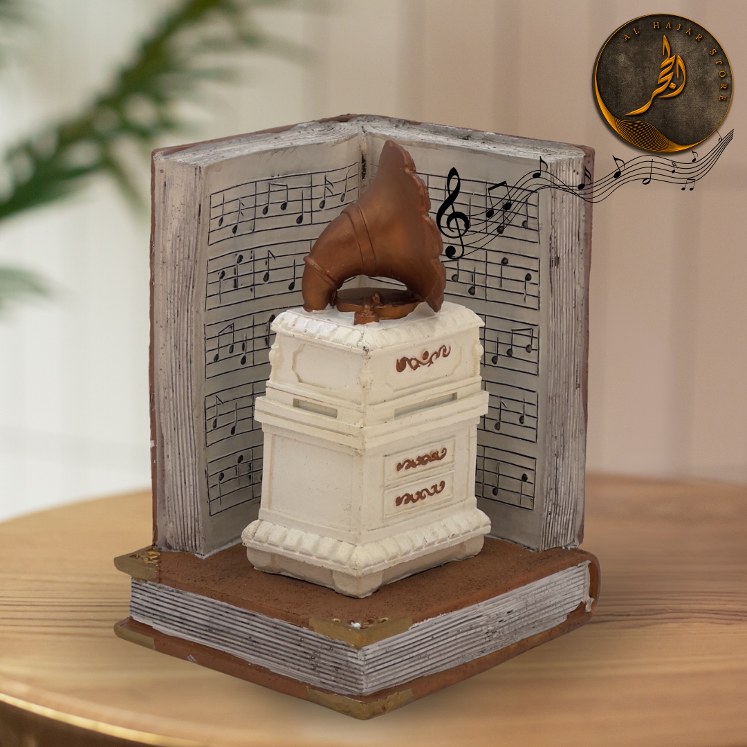 Gramophone Musical Antique Style Book Stopper