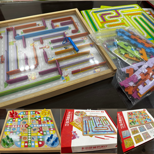 🧠 Magnetic Maze Board Game for Kids | 3-in-1 Educational Puzzle Set