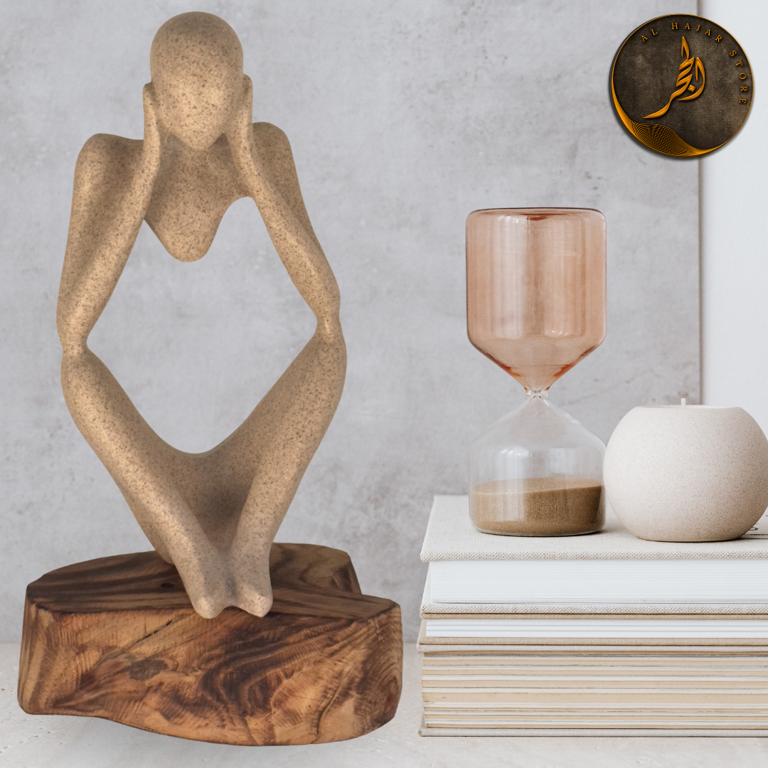 Thinker Style Abstract Sculpture