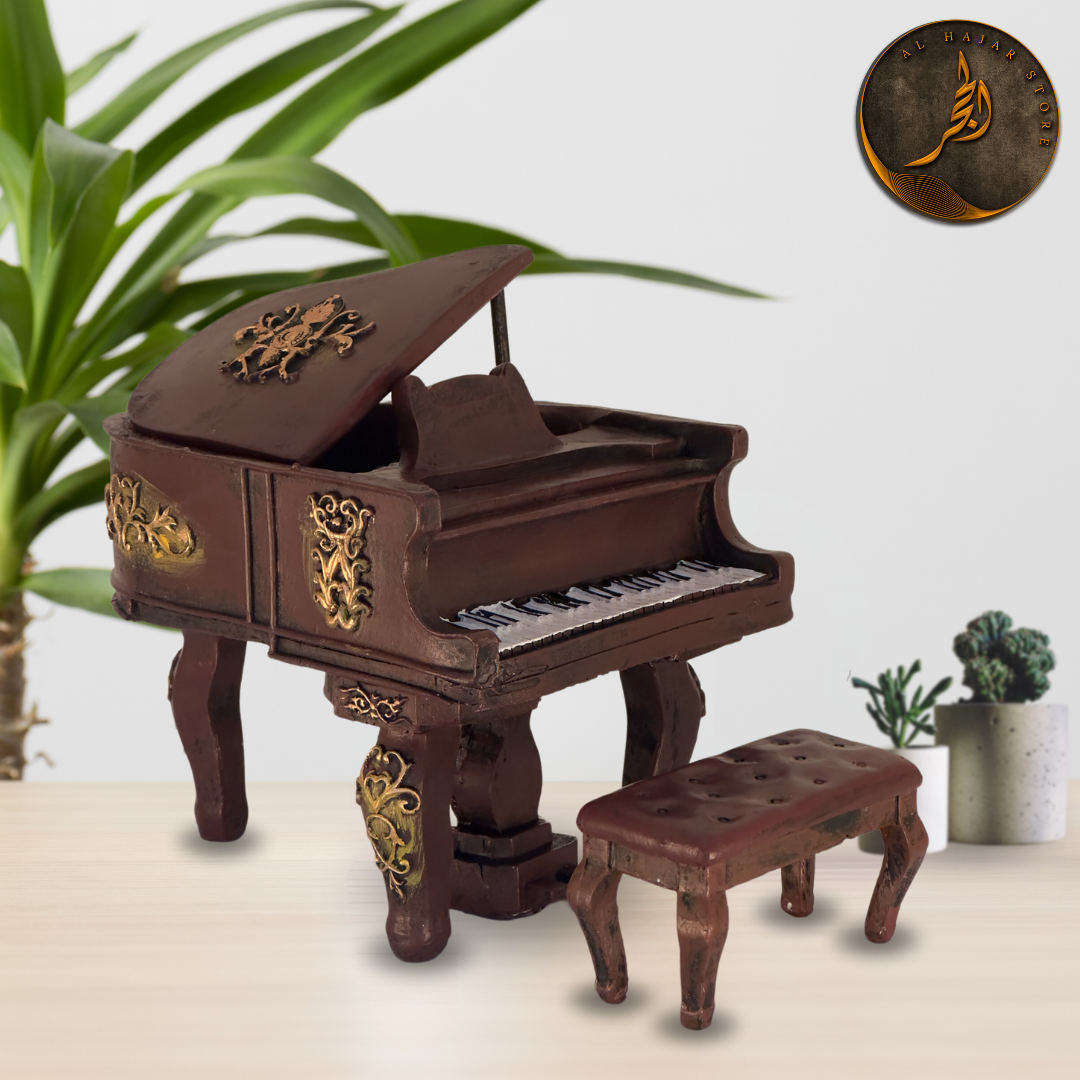 Vintage Piano Figurine - Musical Instrument Ornament