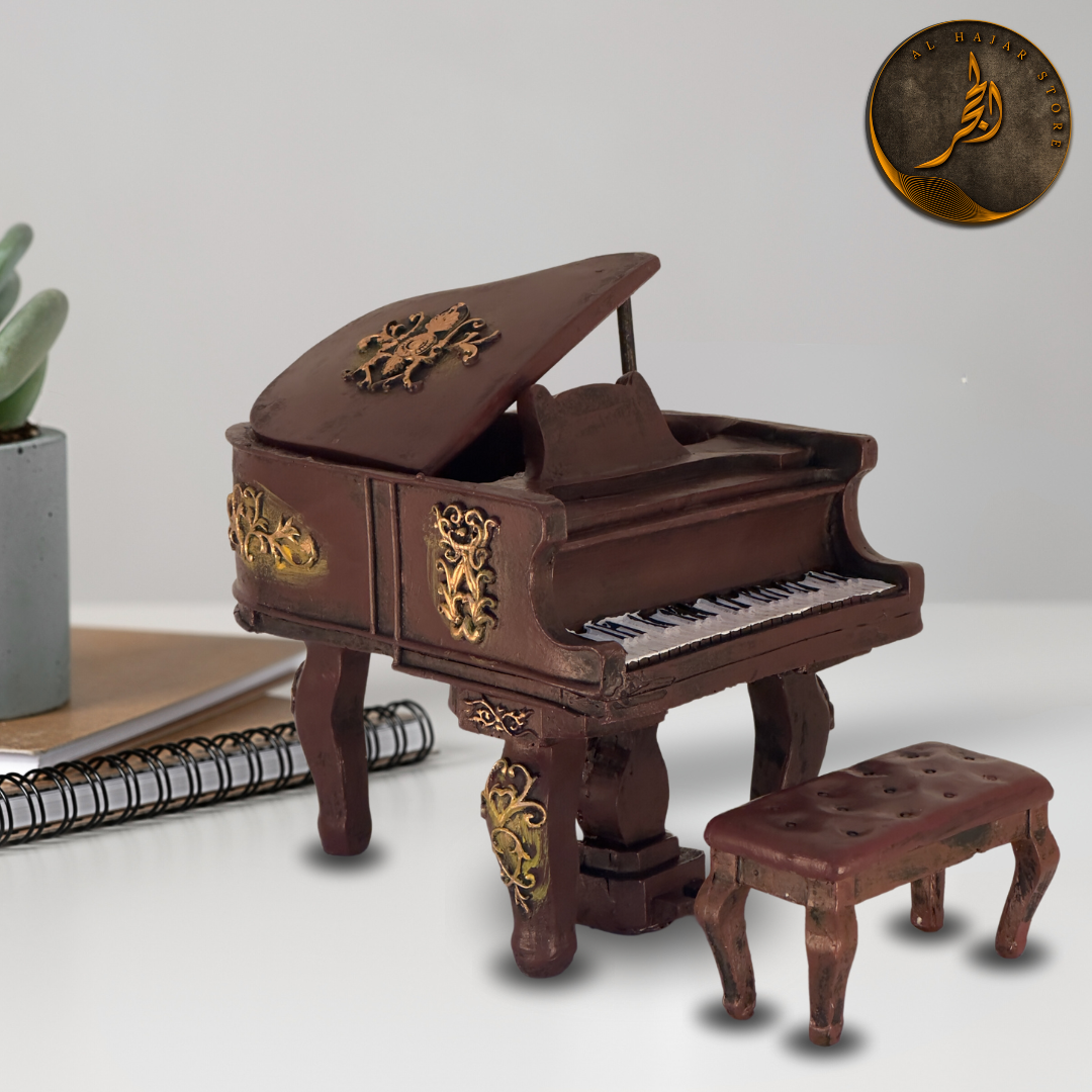 Vintage Piano Figurine - Musical Instrument Ornament