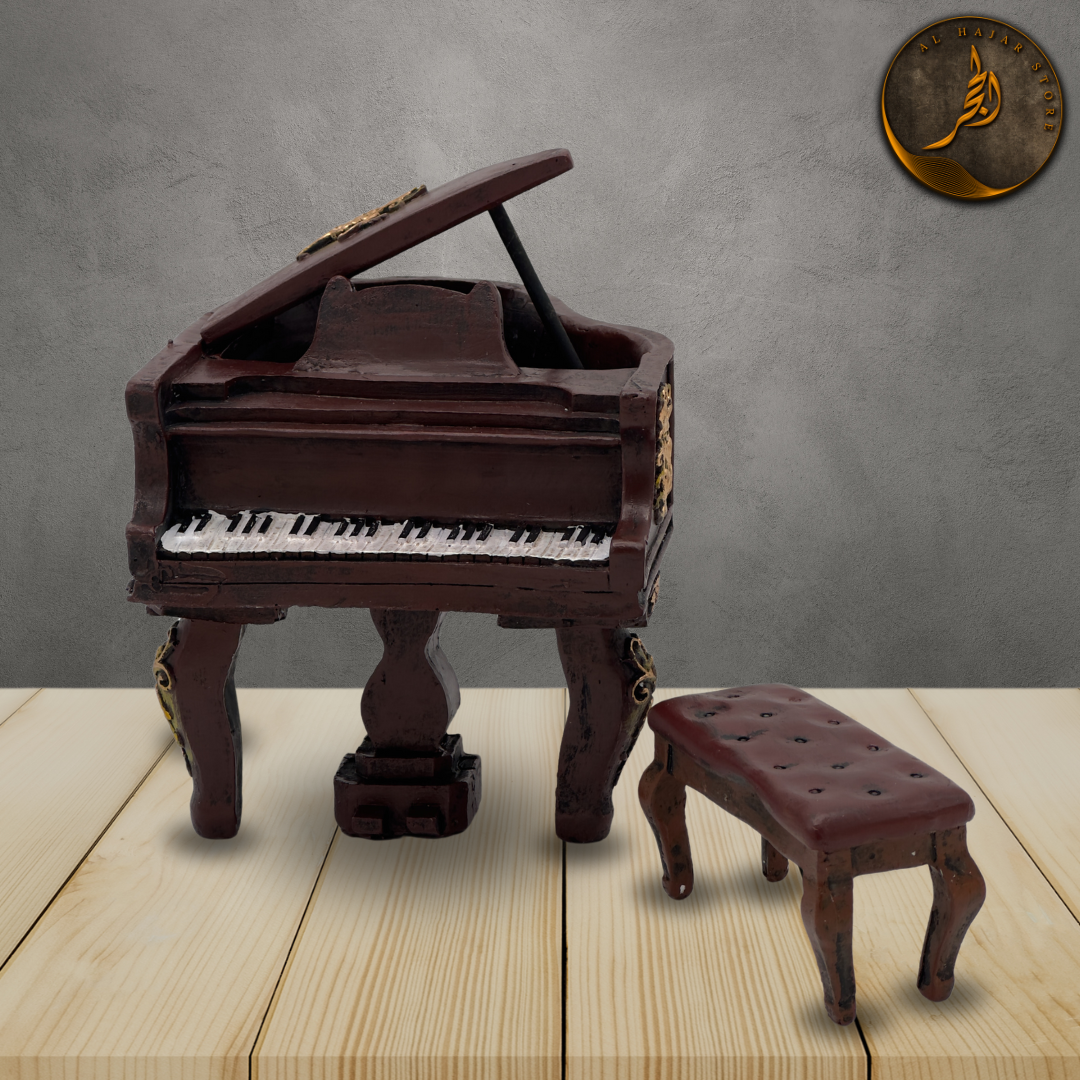 Vintage Piano Figurine - Musical Instrument Ornament