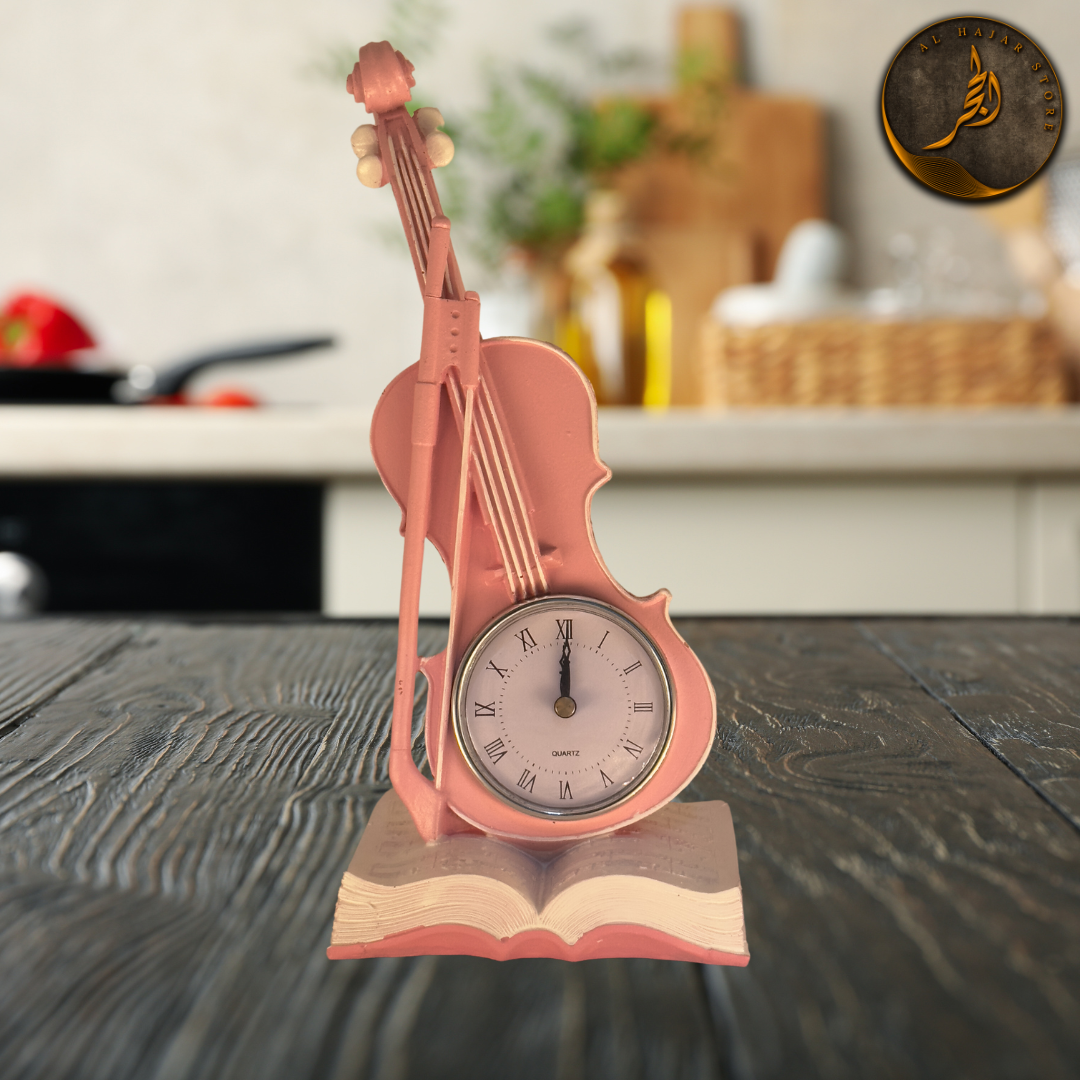 Violin Desk Clock