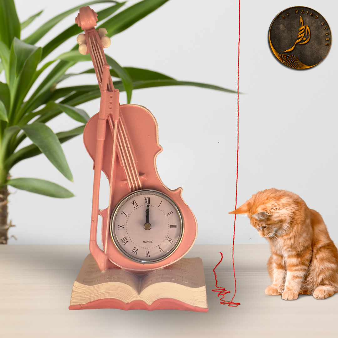 Violin Desk Clock