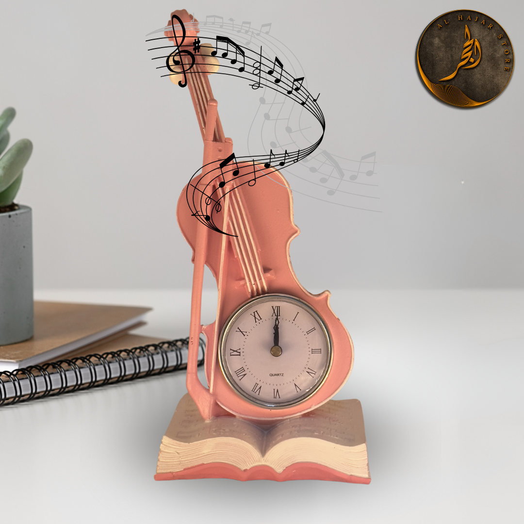 Violin Desk Clock