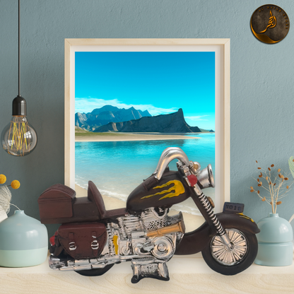 Chopper Bike Sculpture – Decor & Money Box