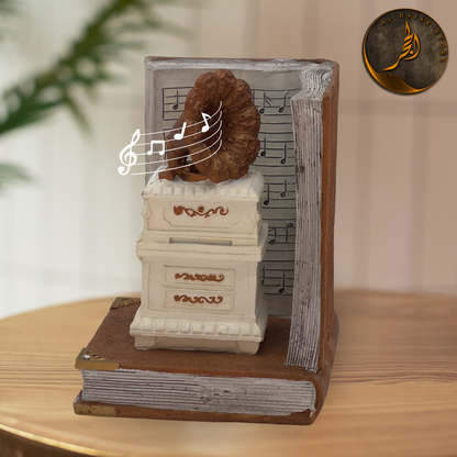 Gramophone Musical Antique Style Book Stopper