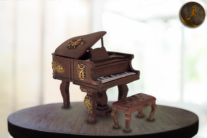 Vintage Piano Figurine - Musical Instrument Ornament