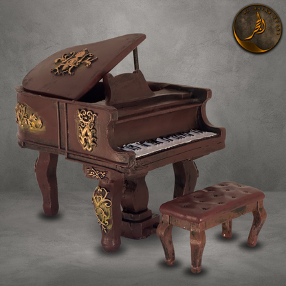 Vintage Piano Figurine - Musical Instrument Ornament