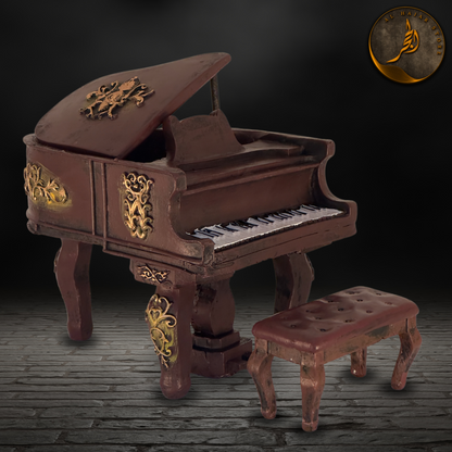 Vintage Piano Figurine - Musical Instrument Ornament